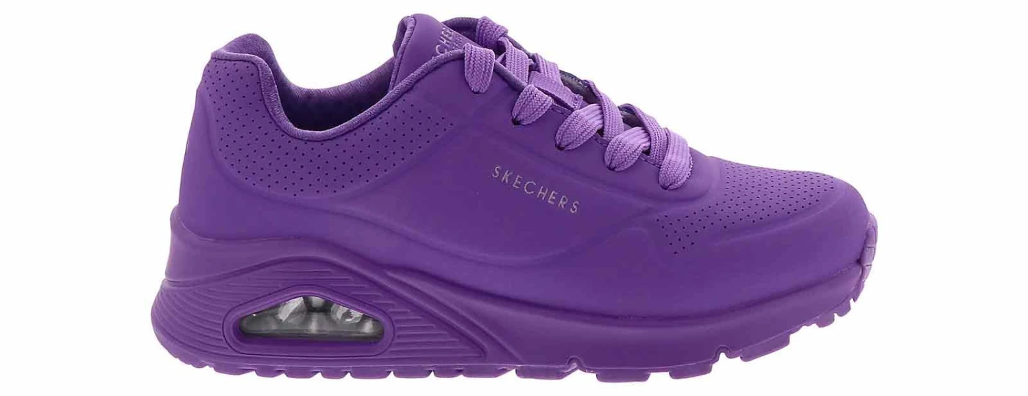 Skechers Uno Gen1 Neon Glow Girls’ (1-6) Athletic Sneaker 2 Skechers Uno Gen1 Neon Glow Girls’ (1-6) Athletic Sneaker - Image 2