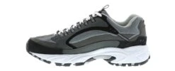 Skechers Stamina Wide Men's Walking Shoe -Bearpaw Shop skechers stamina grey black04