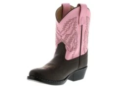 Smoky Mountain Monterey (6-10) Girls' Western Boot -Bearpaw Shop smokymountain monterey 1574 brown pink05 2