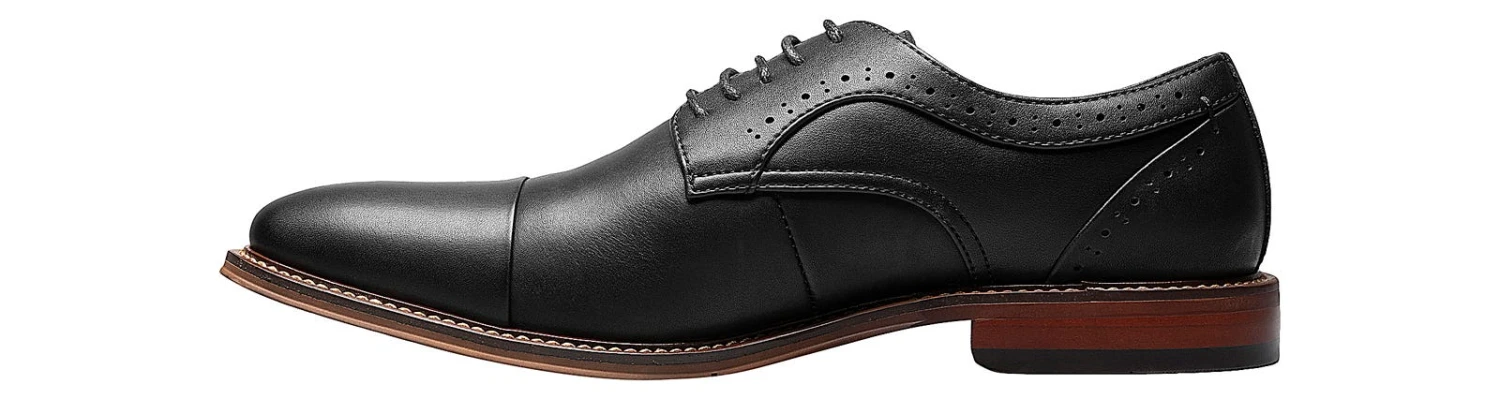 Stacy Adams Maddox Black Matte Men's Oxford Shoe 4 Stacy Adams Maddox Black Matte Men's Oxford Shoe - Image 4