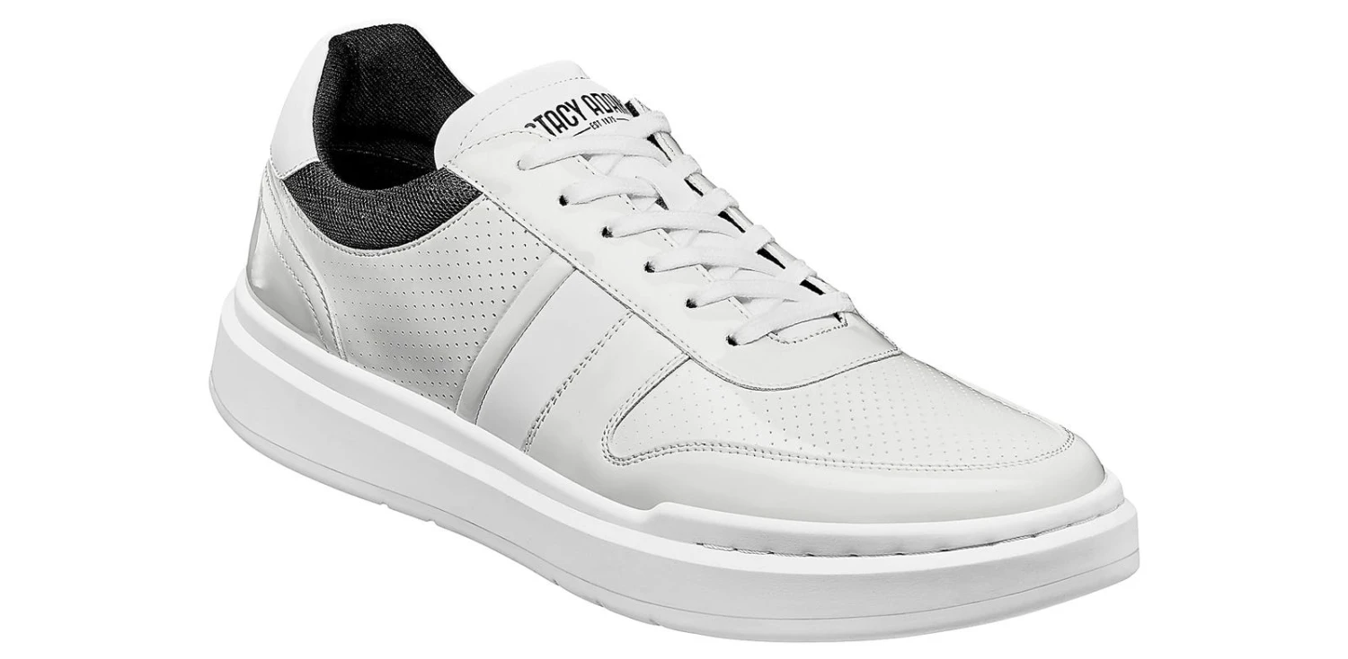 Stacy Adams Cashton White Men's Sneaker 1 Stacy Adams Cashton White Men's Sneaker