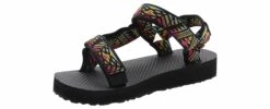 Teva Original Universe Girls’ (1-6) Outdoor Sandal -Bearpaw Shop teva koriginaluniversal 1116656cbnpk black05