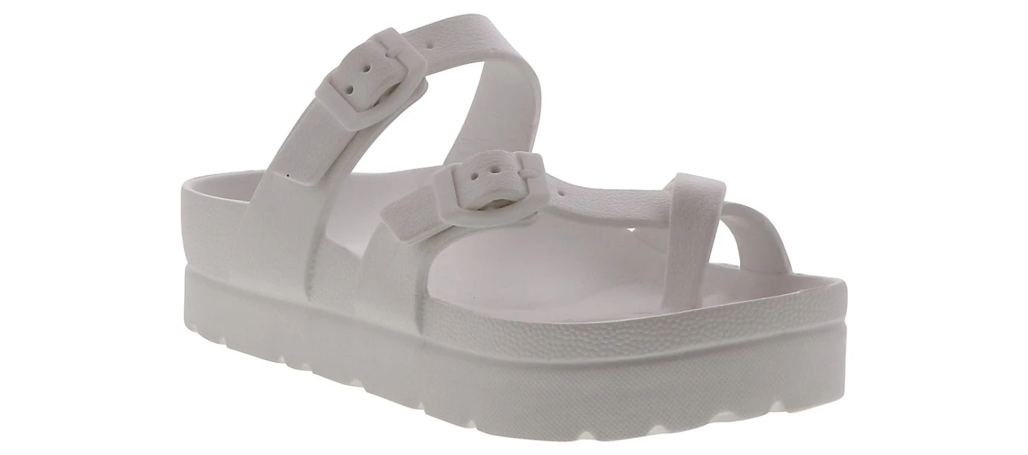 Unionbay Jessy White Platform Strap Women’s Sandal 1 Unionbay Jessy White Platform Strap Women’s Sandal