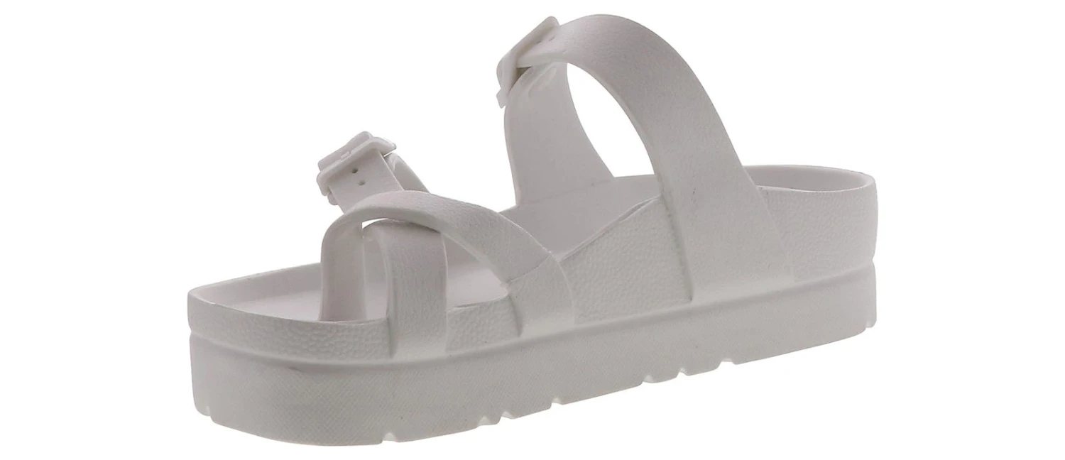 Unionbay Jessy White Platform Strap Women’s Sandal 5 Unionbay Jessy White Platform Strap Women’s Sandal - Image 5