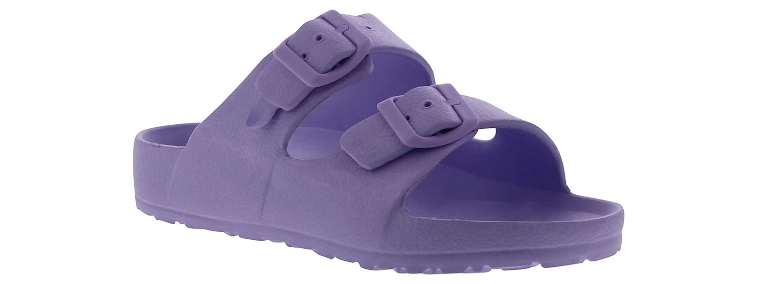 Unionbay Sunnie Lilac Women’s Two-Band Slide Sandal 1 Unionbay Sunnie Lilac Women’s Two-Band Slide Sandal