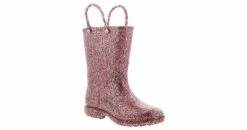 Western Chief Glitter PVC Toddler Girls’ (5-10) Rain Boot -Bearpaw Shop westerncheif glitterpvcrosegoldrainboot 241262brsgd metallic05