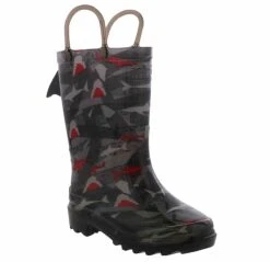 Western Chief Shark Lighted PVC Toddler Boys’ (7-10) Rain Boot