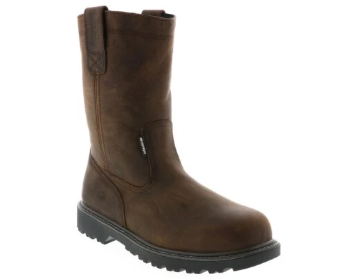 Wolverine Floorhand Men's Safety Toe Boot -Bearpaw Shop wolverine floorhand w10680 brown01