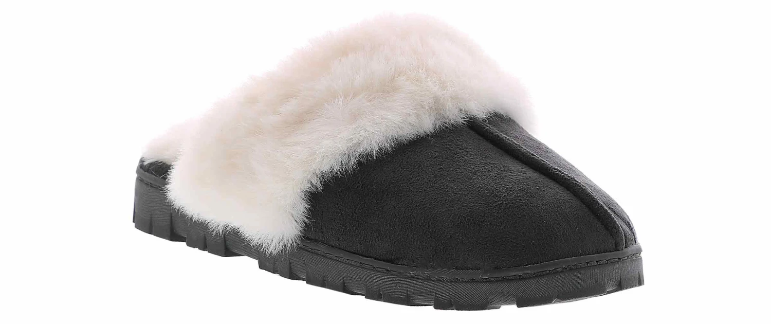 Woodstock Microsuede Scuff FauxFur Women’s Slipper 6 Woodstock Microsuede Scuff FauxFur Women’s Slipper - Image 6